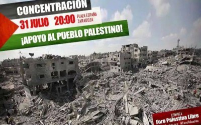La Izquierda de Aragón une su voz a las protestas contra el genocidio en Gaza