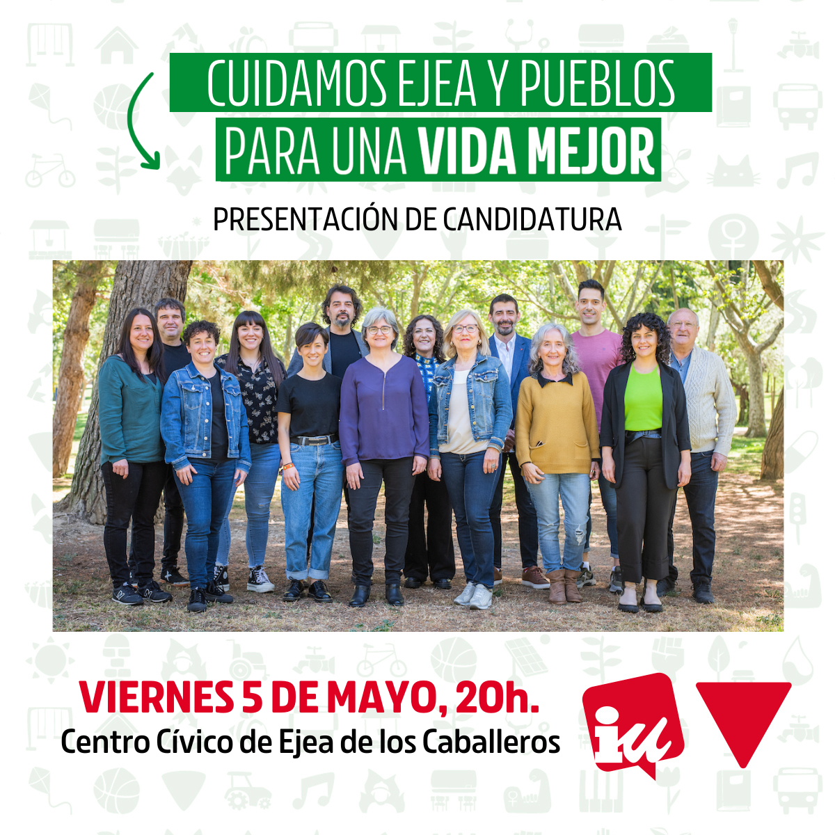 Presentamos nuestra candidatura en Ejea y Pueblos