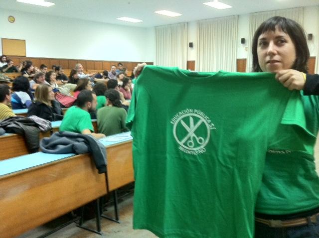 Nos sumamos  a la acción reivindicativa convocada por Marea Verde en Zaragoza