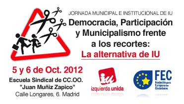Alonso expondrá la fiscalidad progresiva llevada a cabo por IU en Zaragoza dentro de las Jornadas de Política Institucional y Municipal en Madrid