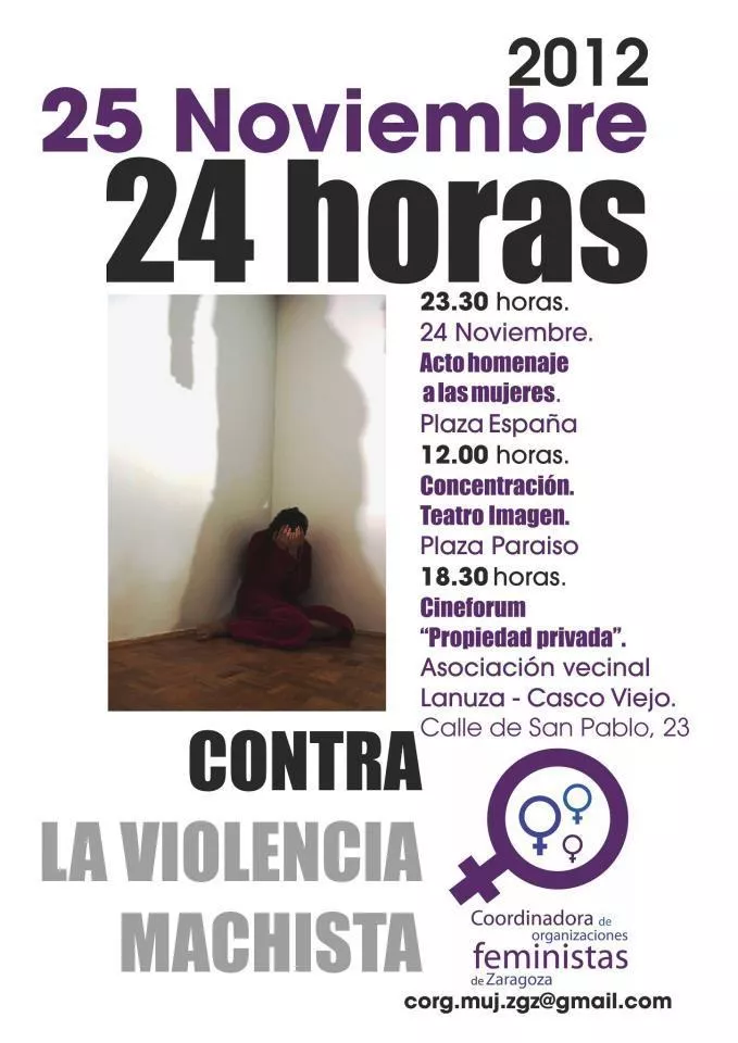 Animamos a la ciudadanía a participar en los actos contra la violencia machista de este fin de semana