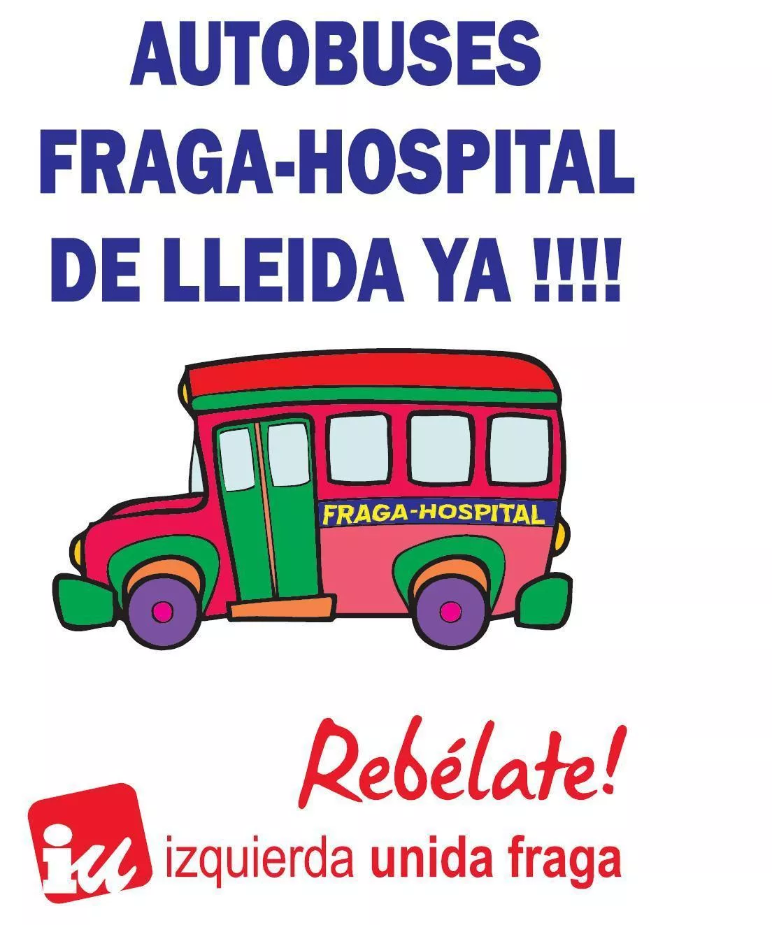 Instamos al alcalde de Fraga a defender la puesta en marcha de una línea de autobús entre Fraga y el hospital de Lleida
