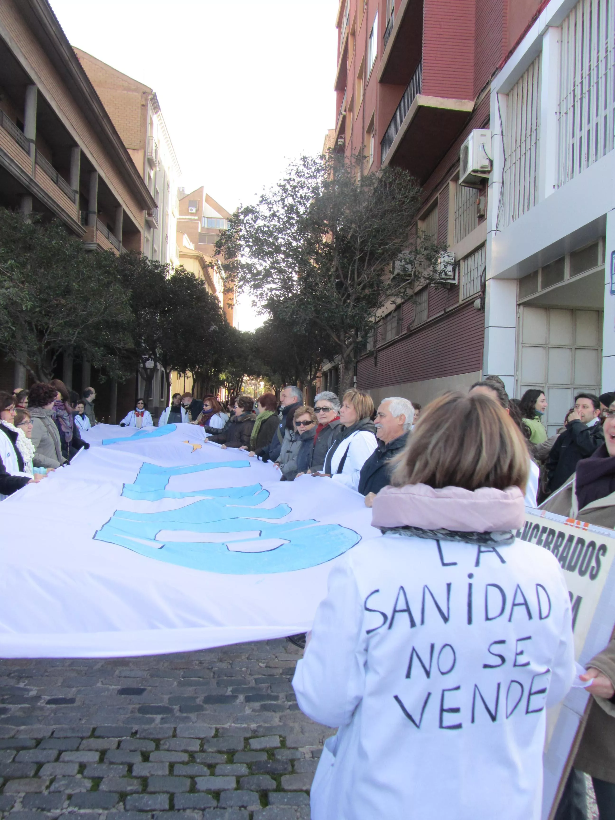 Participamos en la concentración de Las Fuentes “Por una sanidad pública, gratuita y universal”