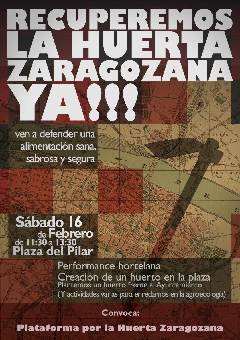 Apoyamos el acto convocado para recuperar la huerta de Zaragoza