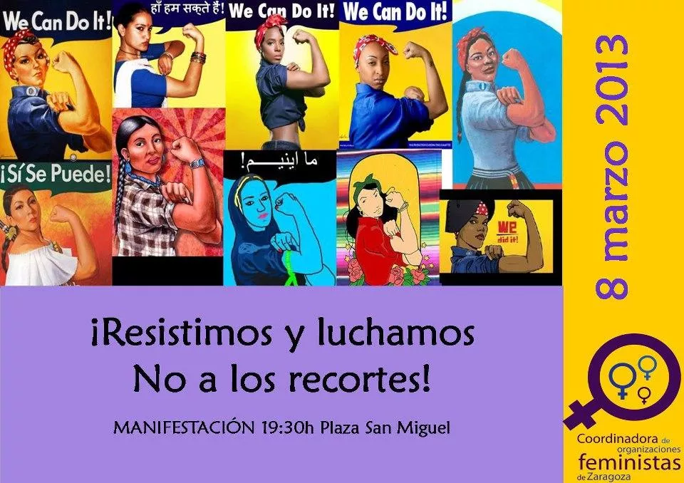 Llamamiento a la participación masiva en los actos convocados con motivo del Día Internacional de la Mujer