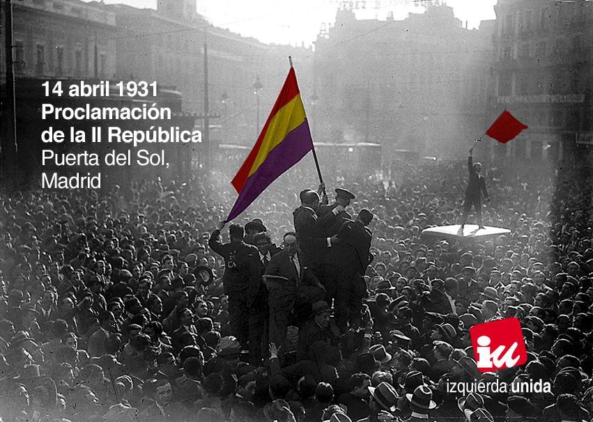 Llamamiento a la participación en los actos convocados en conmemoración de la proclamación de la II República