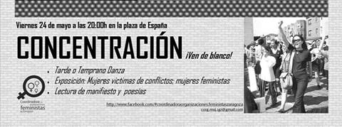 Participamos en la concentración convocada con motivo del Día Internacional de las Mujeres por la Paz y el Desarme