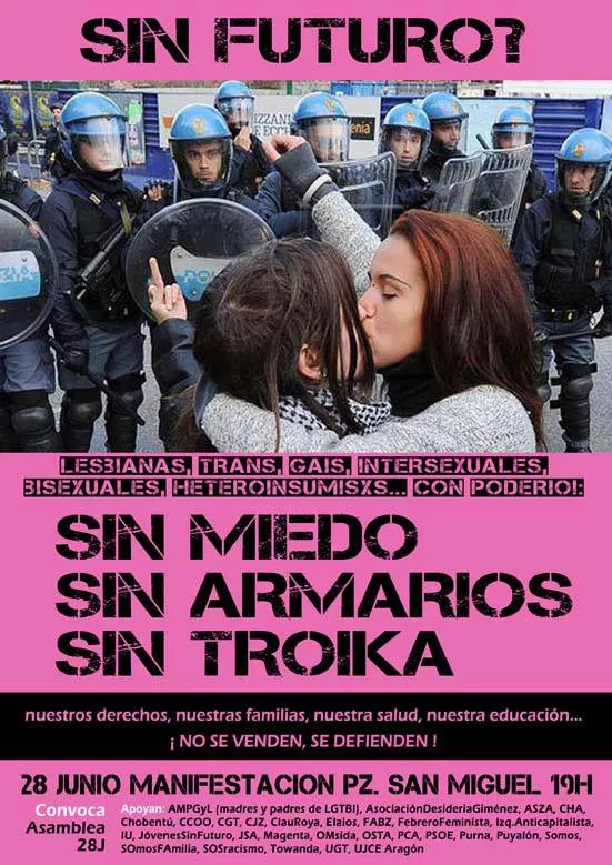 Participamos en la manifestación convocada con motivo del Día del Orgullo LGTBI