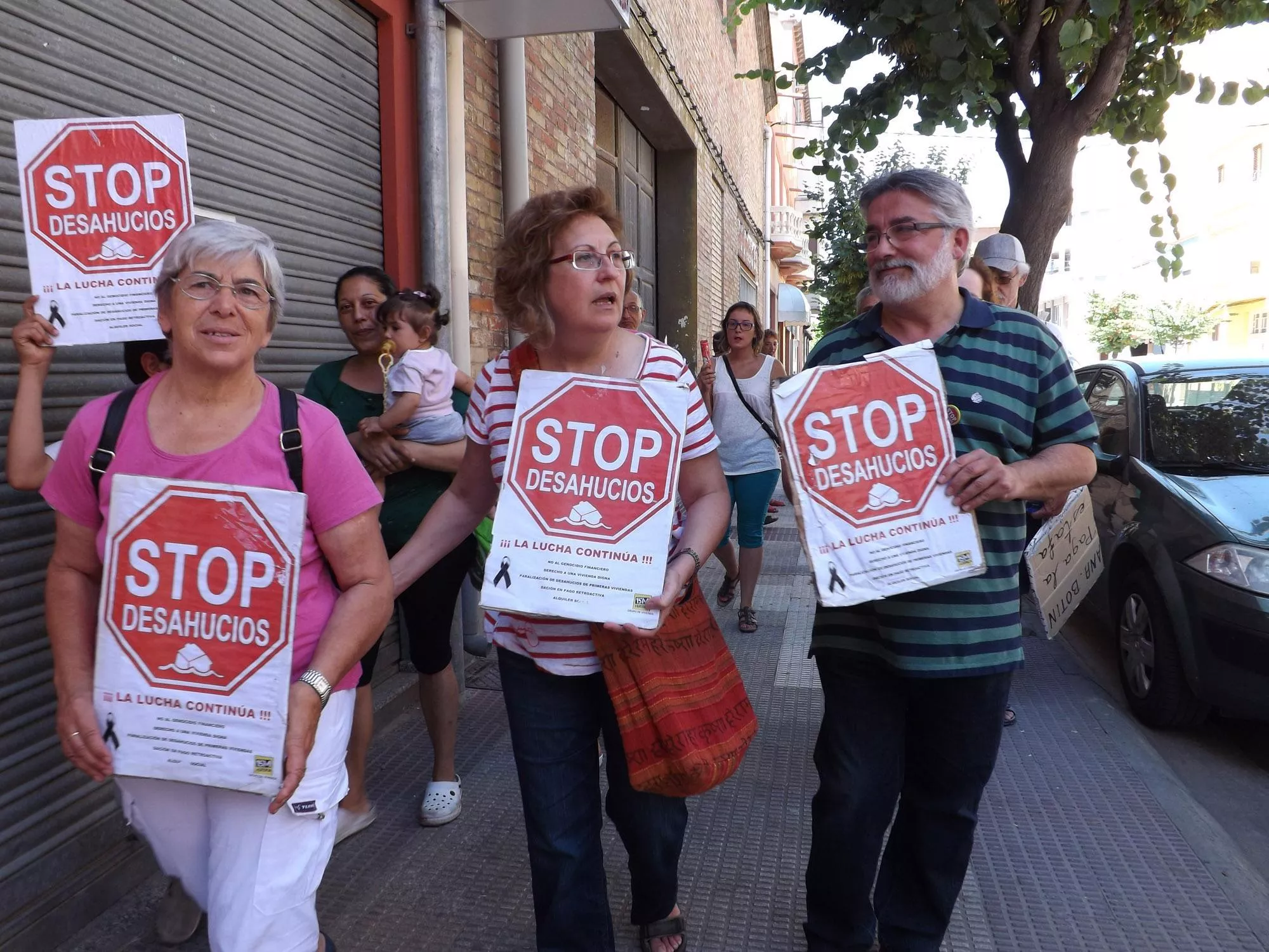 Agradecemos las muestras de apoyo del pueblo fragatino a la marcha de Stop Desahucios Córdoba-Bruselas