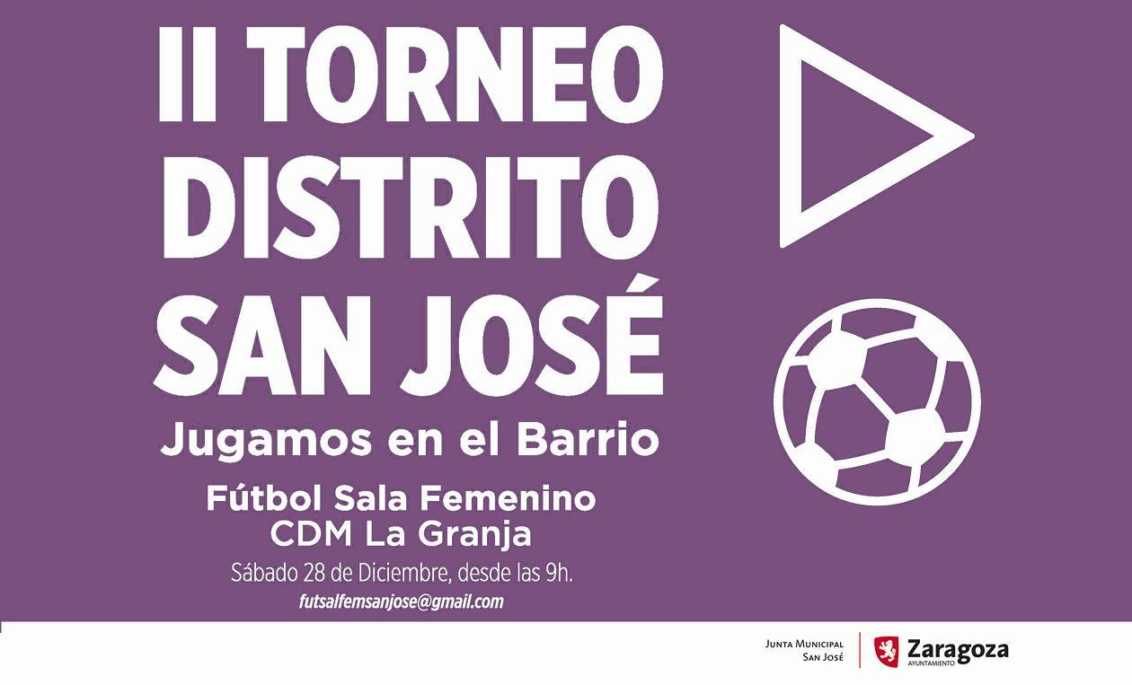 El fútbol sala femenino protagoniza el II Torneo Distrito San José “Jugamos en el barrio”