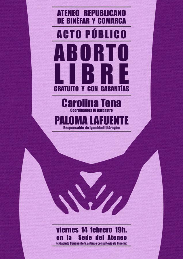 Lafuente y Tena imparten una charla en Binéfar contra la reforma de la Ley del Aborto