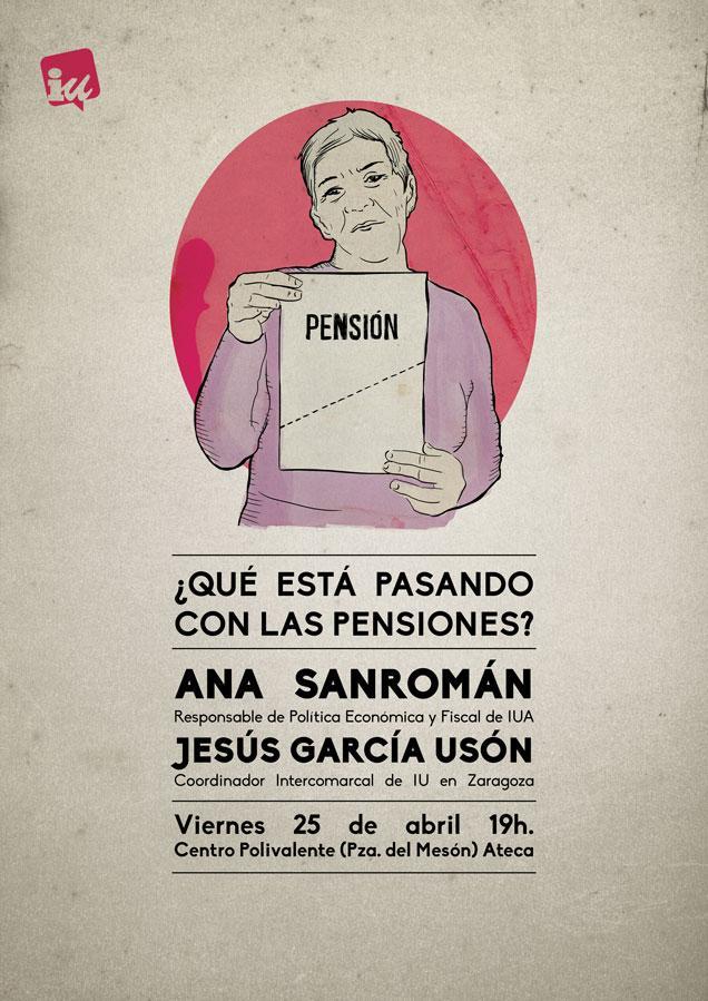 Convocamos un acto público en Ateca para analizar  la situación de las pensiones