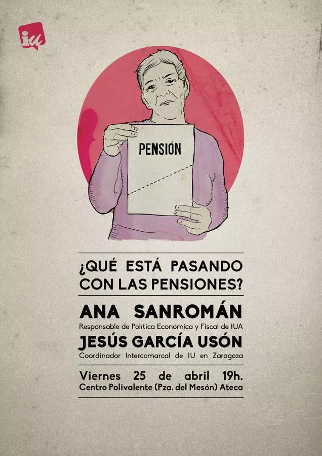 Convocamos un acto público en Ateca para analizar la situación de las pensiones