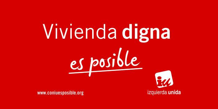 Izquierda Unida denuncia que las entidades financieras no están aportando ninguna vivienda al fondo de alquiler social en Huesca