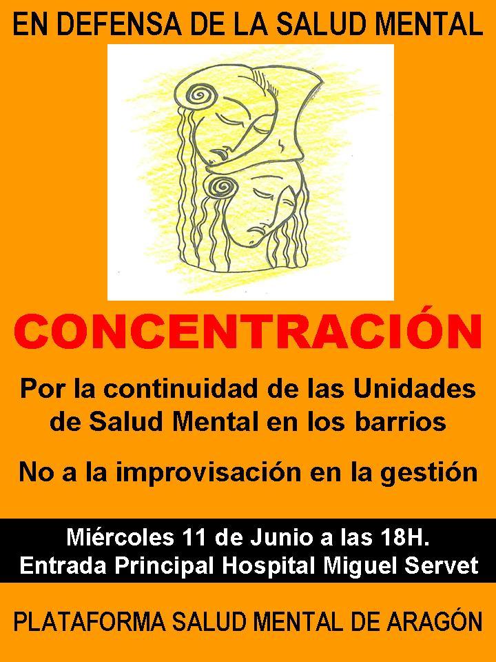 Apoyamos la concentración contra el traslado de las unidades de Salud Mental