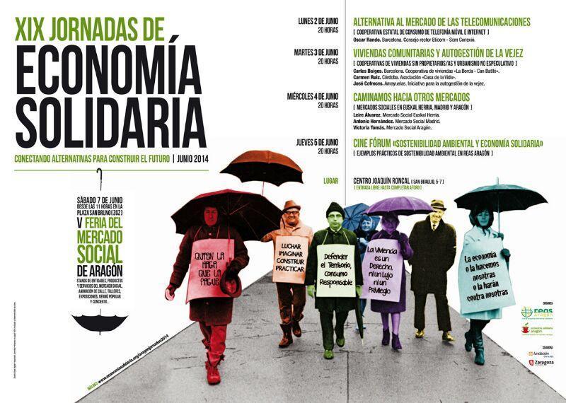 Apoyamos las XIX Jornadas de Economía Solidaria que se inauguran hoy en Zaragoza
