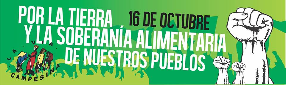 Insistimos en la amenaza que supone el Tratado de Libre Comercio en la Jornada de Acción Global por la Soberanía Alimentaria