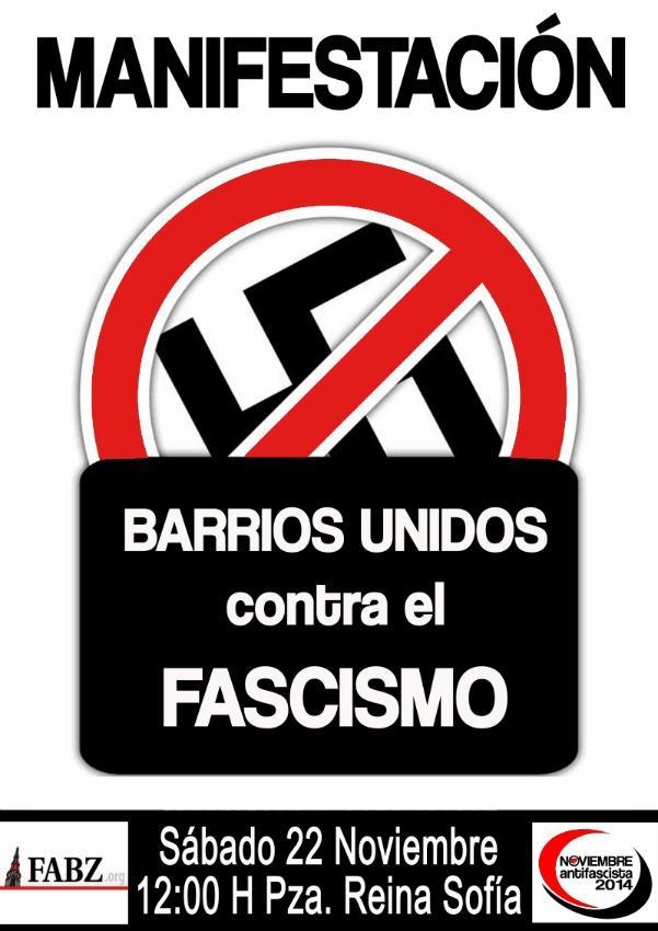 Hacemos un llamamiento a participar en la manifestación “Barrios unidos contra el fascismo”