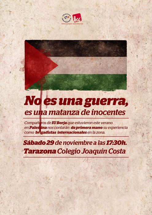 CC–IU ofrece una charla sobre Palestina en Tarazona