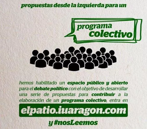 El Patio, nuevo espacio virtual para la participación ciudadana en el debate y en la propuesta para desarrollar un programa electoral colectivo