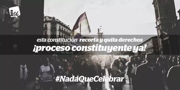 No participamos en los actos institucionales conmemorativos del 36 aniversario de la Constitución Española