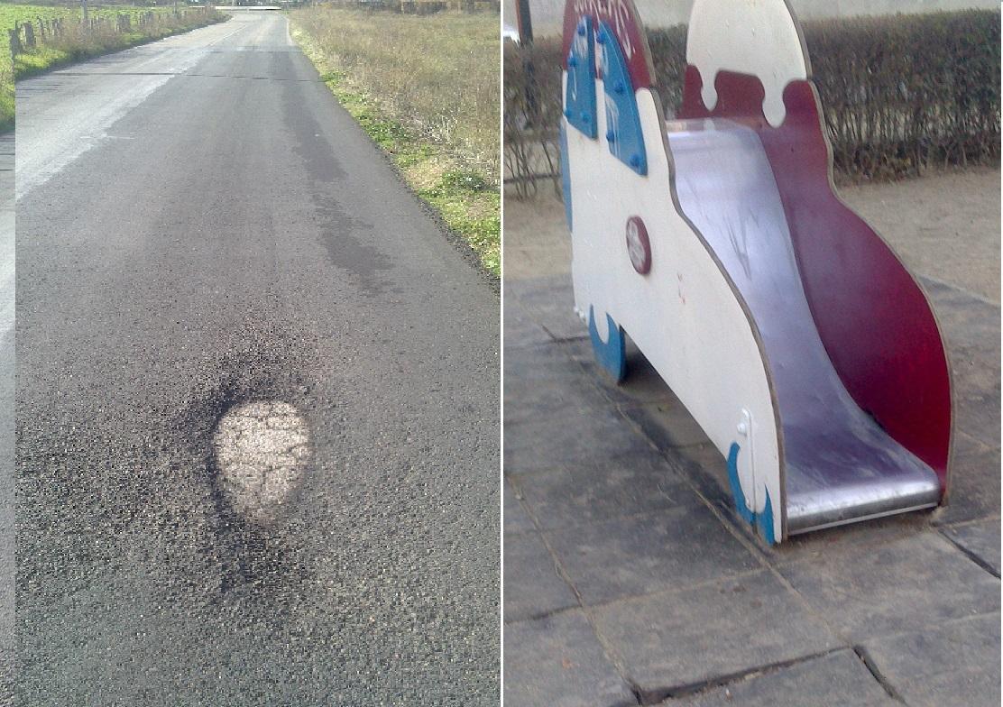 Se reparará el parque infantil de Garrapinillos, a petición de IU