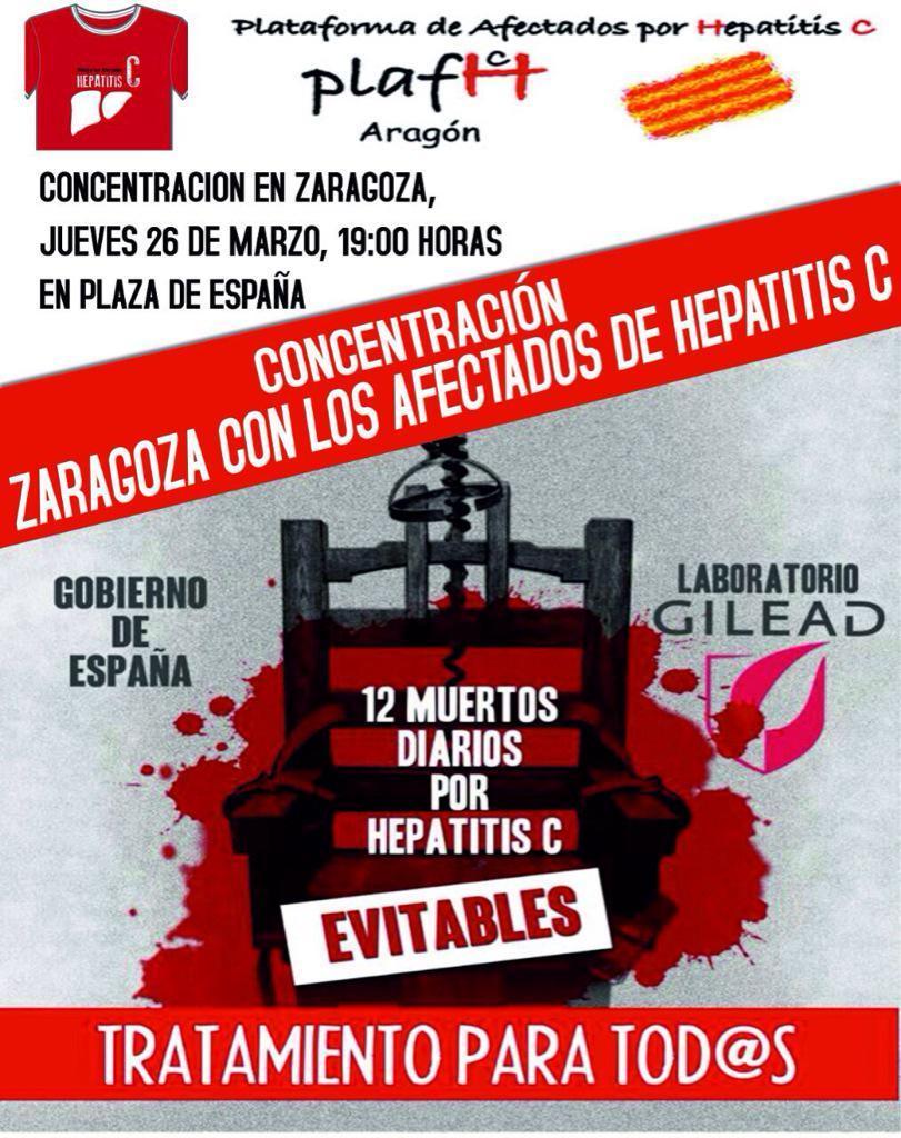 Participamos en la manifestación convocada por la Plataforma de Afectados por la Hepatitis C