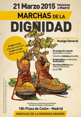 Nuestro completo apoyo y participación en la movilización de las Marchas de la Dignidad convocadas en todo el Estado