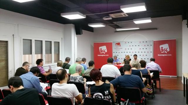 IU Aragón reunión
