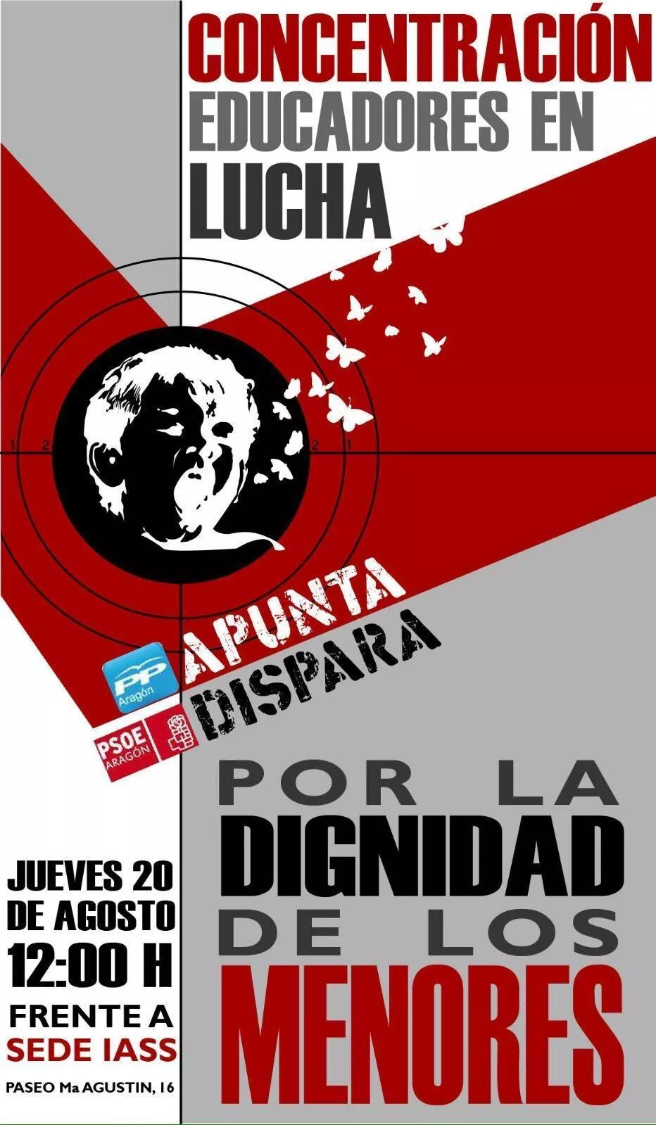 Participamos en la movilización convocada por Educadores en Lucha “Por la dignidad de los menores”
