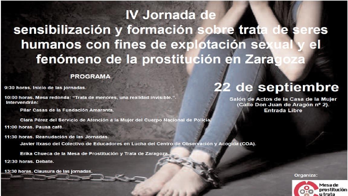 Participamos en las jornadas organizadas para sensibilizar sobre la  trata de personas con fines de explotación sexual