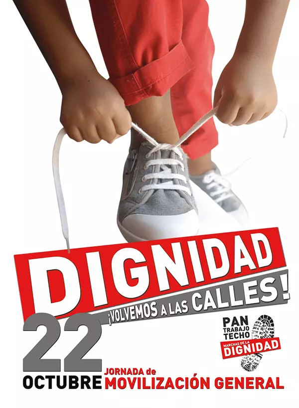 Participamos en la Jornada de Movilización General convocada hoy por las Marchas de la Dignidad