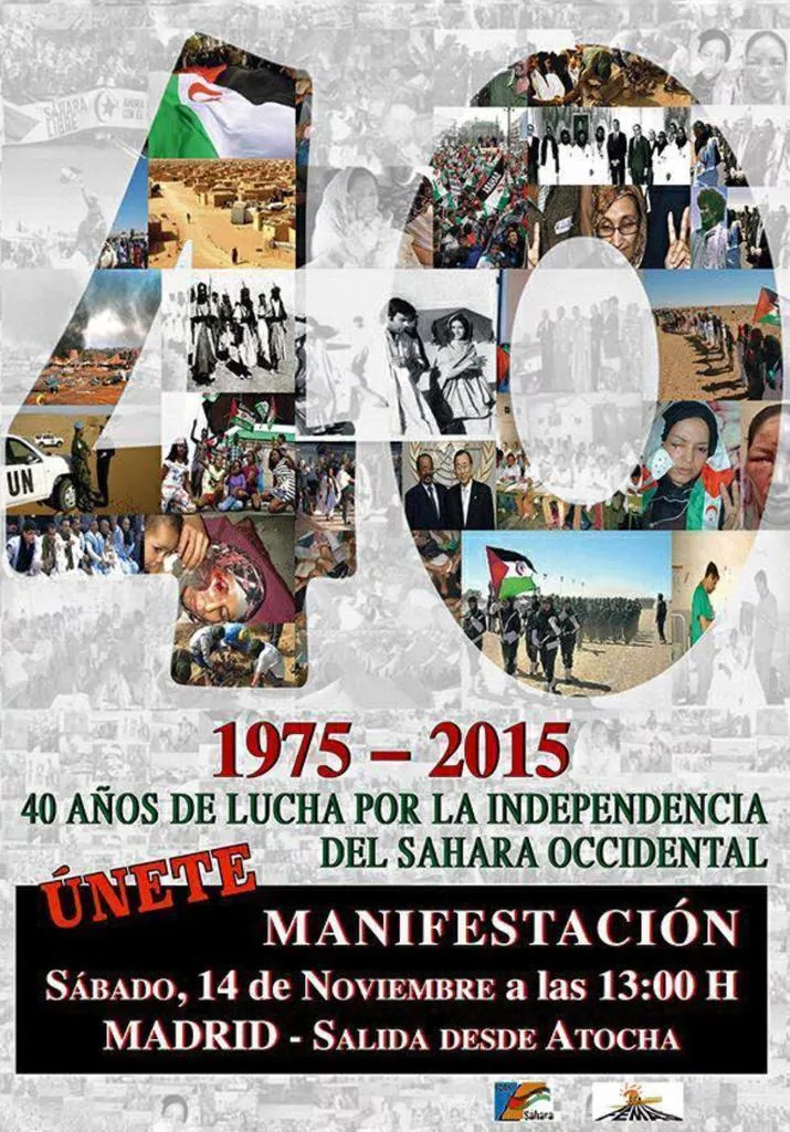 Participamos en la manifestación estatal de apoyo al Pueblo Saharaui en Madrid