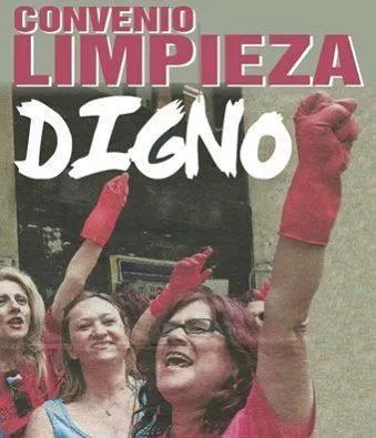 Nos sumamos a la manifestación convocada para reivindicar un convenio justo para el sector de limpieza