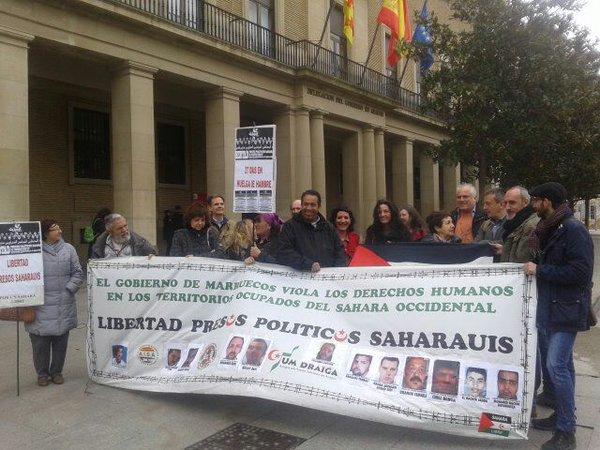 En Común participa en la concentración en apoyo a los presos saharauis de Gdeim Izik ante su huelga de hambre indefinida