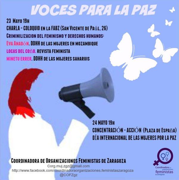 Nos sumamos a la concentración convocada con motivo del Día internacional de las Mujeres por la Paz y el Desarme