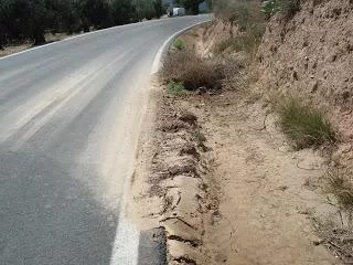 Reclamamos al Gobierno de Aragón la mejora de la cuneta de la A-133 entre Estadilla y la N-123