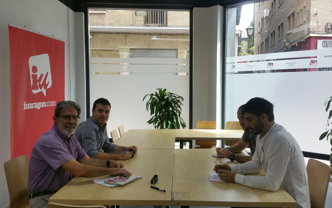 Reunión con Podemos para abordar la situación política aragonesa