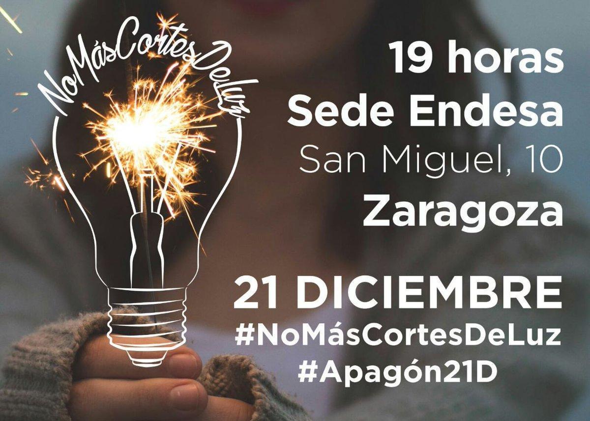 Llamamiento a la participación en las concentraciones convocadas para exigir la paralización de los cortes de electricidad a familias sin recursos