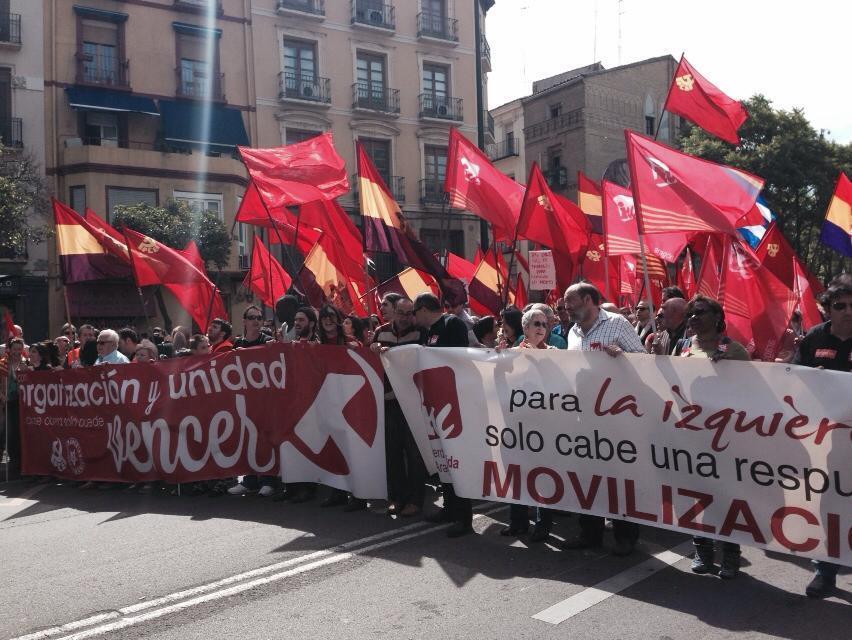 Sanz: “Sólo la lucha de la clase trabajadora y sólo saliendo a la calle a exigir un giro radical de las políticas pueden cambiar la situación del empleo”