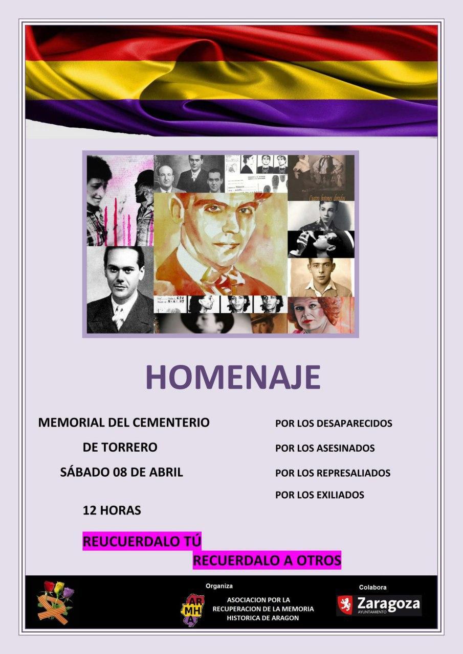 Participamos en el homenaje a las personas represaliadas por el franquismo organizado por ARMHA
