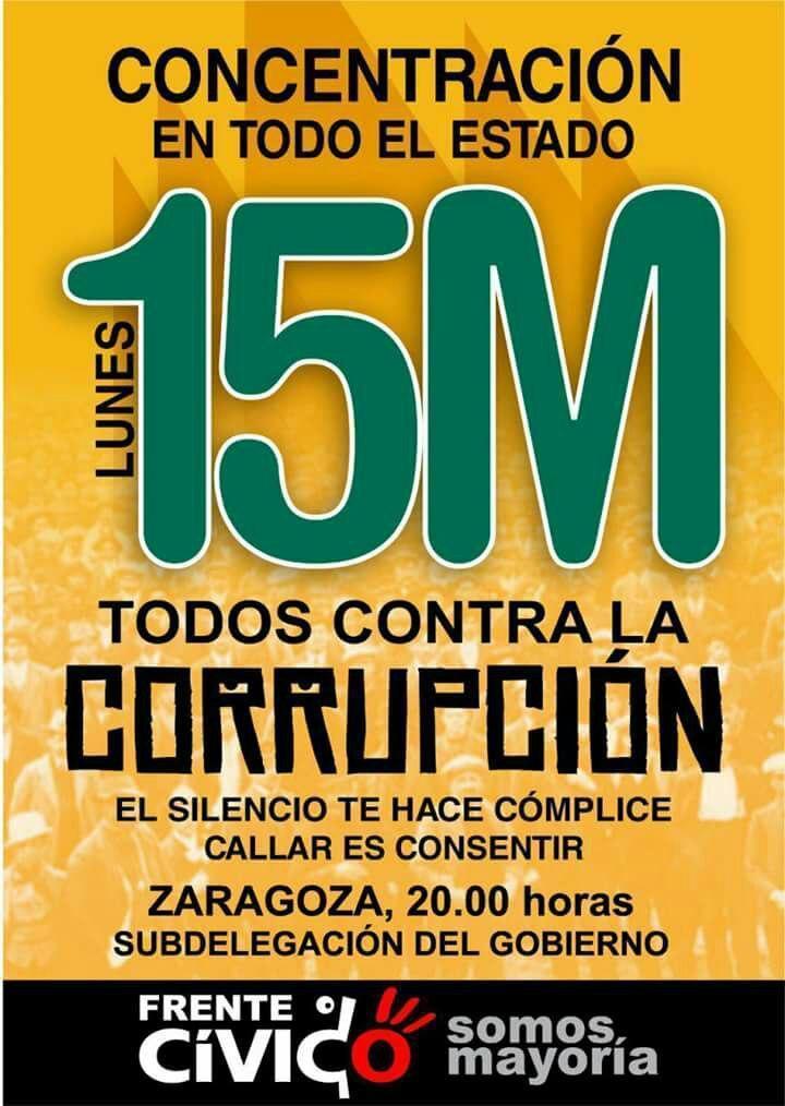 Llamamiento a la participación en las movilizaciones contra la corrupción