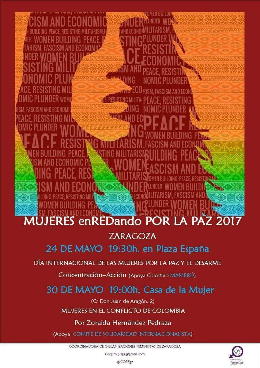 Nos sumamos a la concentración convocada con motivo del Día internacional de las Mujeres por la Paz y el Desarme