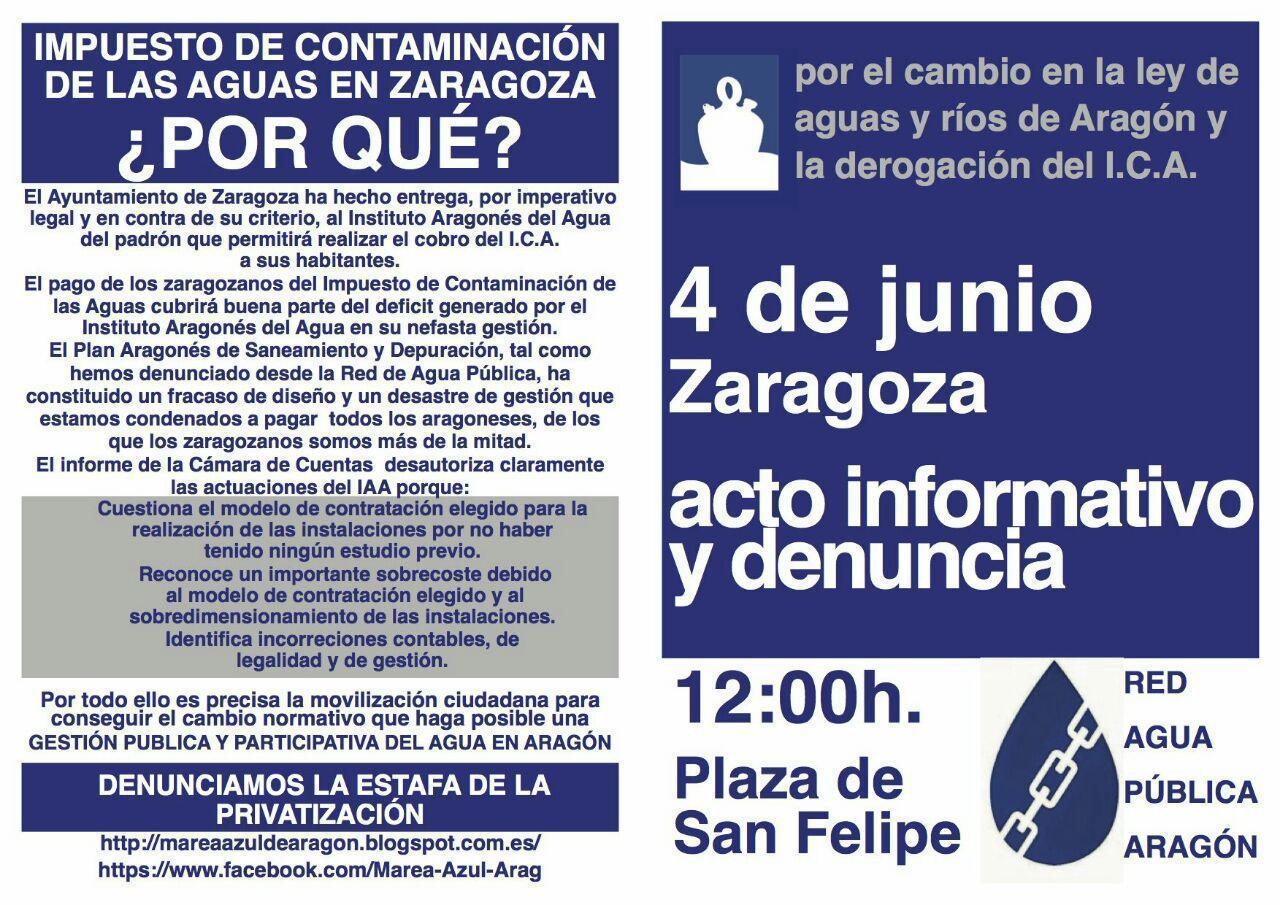 Llamamiento a la participación en el acto por la derogación del ICA convocado por la RAPA