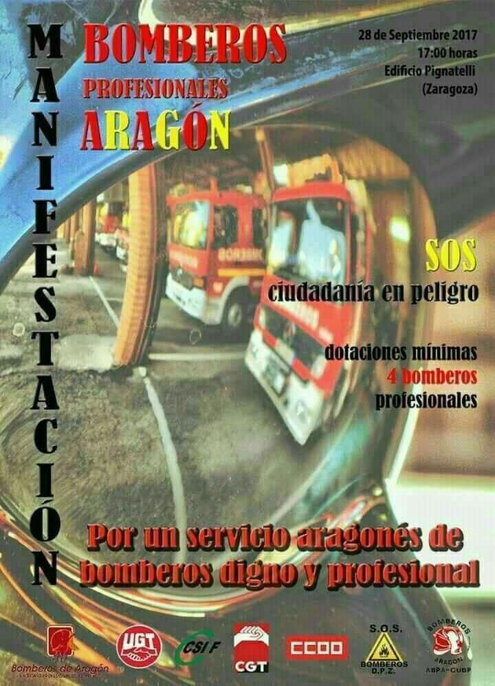 Apoyamos las reivindicaciones de los bomberos que reclaman un servicio digno y profesional