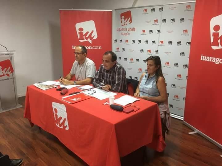 Reunión de la Coordinadora de IU Zaragoza septiembre 2017