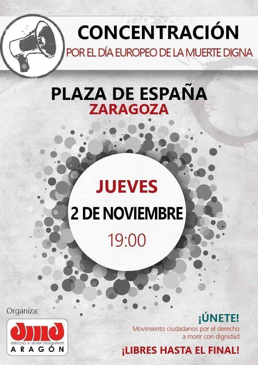 Participamos en la concentración convocada para reclamar la legalización y regulación de la eutanasia