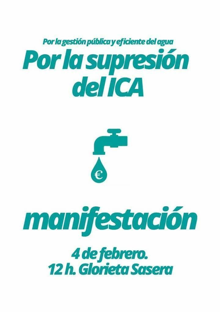 Llamamiento a la movilización contra el ICA para evitar que la ciudadanía aragonesa pague la chapuza del Plan de Depuración