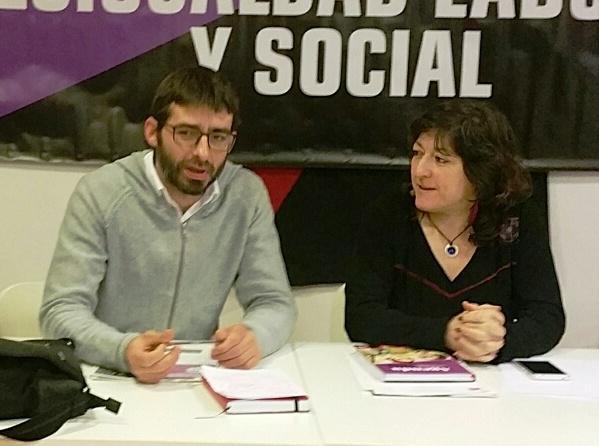 Reunión con CGT Aragón para aunar fuerzas contra la precariedad y para el respaldo a la huelga general feminista