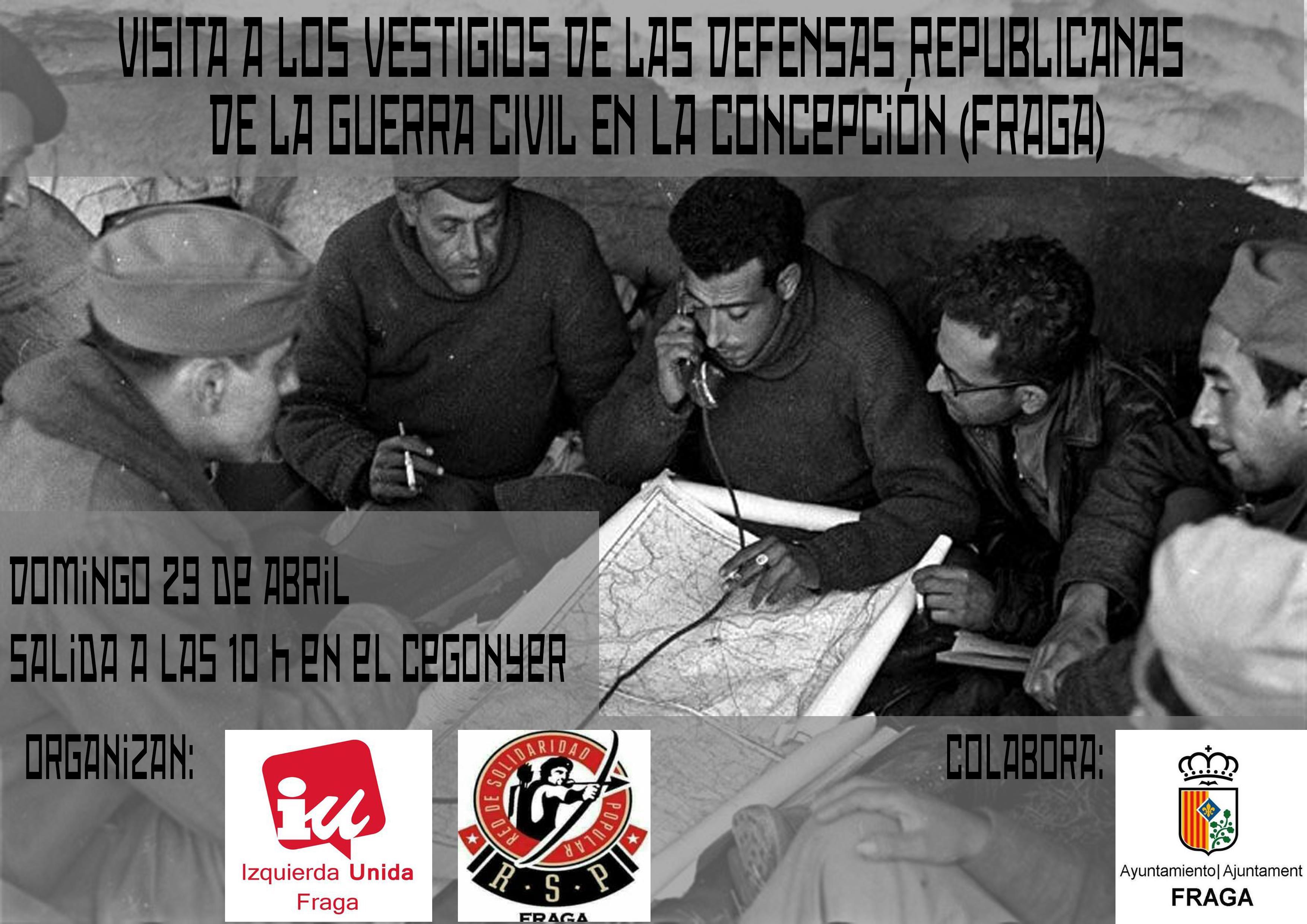 La Asamblea de Fraga y RSP organizan una visita guiada a las defensas republicanas de la Guerra Civil en La Concepción